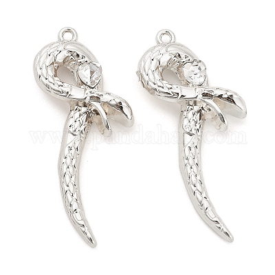 Подвески из сплава с покрытием стойки со стразами PALLOY-Q005-03P-01C-1