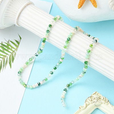 Стеклянные бусины с гальваническим покрытием &nbsp;EGLA-yw0002-C02-1