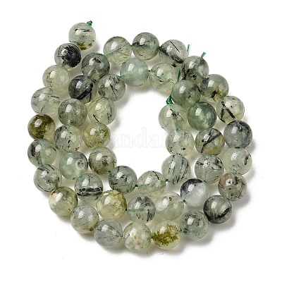 Природные пренит нитей бисера&nbsp;G-G457-8mm-03-1