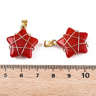 Подвески lampwork GLAA-T023-06C-1