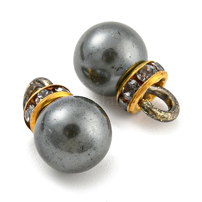 (распродажа с дефектом: окрашенное кольцо)подвески из АБС-пластика с имитацией жемчуга KY-XCP0001-25G-02-1