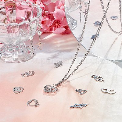 24 шт. 12 стиля подвески из нержавеющей стали 201 STAS-SC0002-85-1