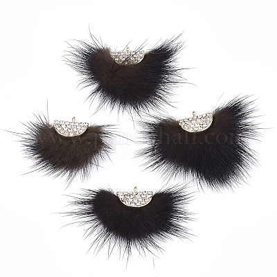 Подвеска из искусственного меха норки с кисточкой X-FIND-T040-16-1