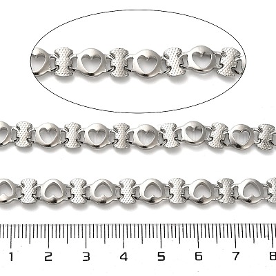 Цепи из нержавеющей стали 304 с сердечками и буквой I CHS-A016-58P-A-1
