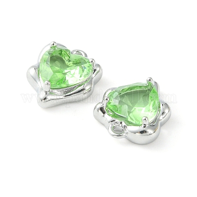 Латунные микро проложить кубического циркония подвески KK-L208-06P-06-1