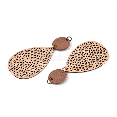 Подвески из кожи в форме капли FIND-N007-02B-02-1