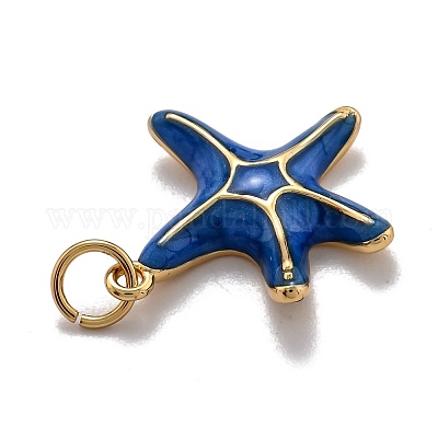 Латунь эмаль подвески KK-O140-07G-1