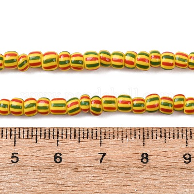 Бусы лэмпворк ручной работы&nbsp;BLOW-K001-01A-19-1