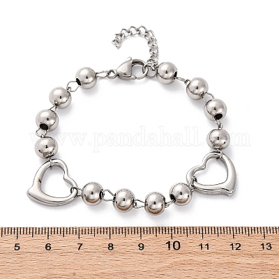 201 браслет из звеньев цепи из нержавеющей стали BJEW-B078-172P-1