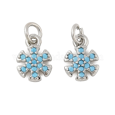 Латунные микро проложить кубического циркония подвески KK-U056-12P-1