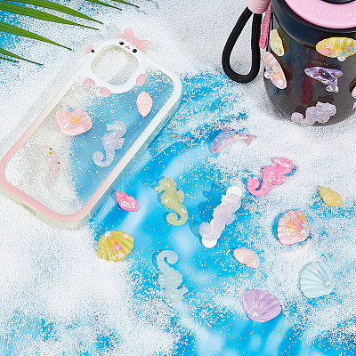 Кабошоны из прозрачной смолы RESI-DC0001-45-1