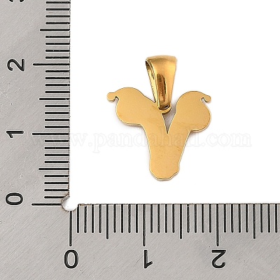 Подвески из нержавеющей стали 304 на рождественскую тематику STAS-R007-01V-G-1