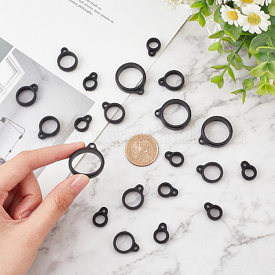 30шт. 3-х стильный силиконовый кулон SIL-GF0001-19-1