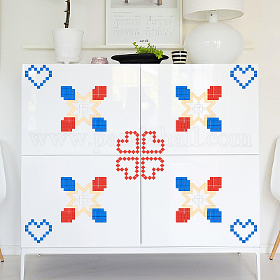 Ahademaker 7 набор 7 цветов акриловая самоклеящаяся мозаичная плитка AJEW-GA0005-51-1