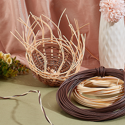 Wholesale DIY Plastic Imitation Rattan Basket Weaving Kit