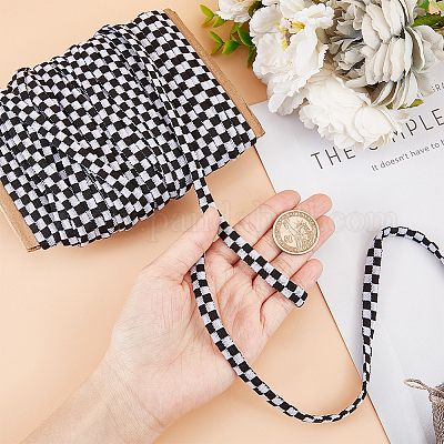 20 ярд полиэстеровых плоских лент с этнической вышивкой OCOR-NB0001-62-1