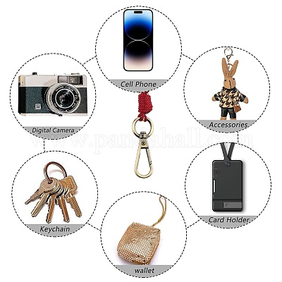 Брелок на запястье в стиле бохо макраме KEYC-SW00004-08-1