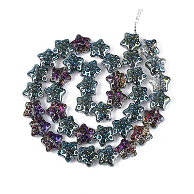 Гальванизируйте прозрачное стекло бисер нитей EGLA-N020-02F-1