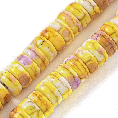 Синтетические бирюзовые бусины G-H060-02B-10-1