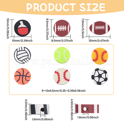 360шт 9 стилей ручной работы из полимерной глины CLAY-DC0001-13-1