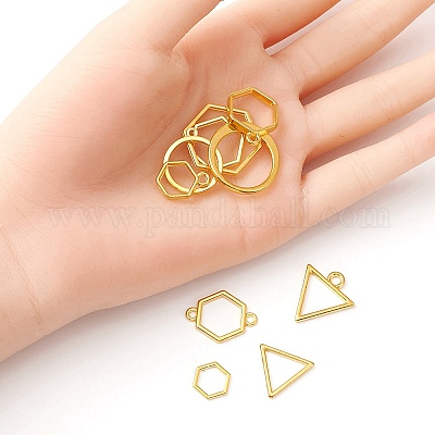 Подвески и звенья с открытой спиной из сплава PALLOY-YWC0002-01G-1