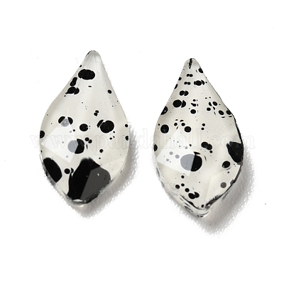 Кабошоны из смолы с точечным узором MRMJ-G015-14-1