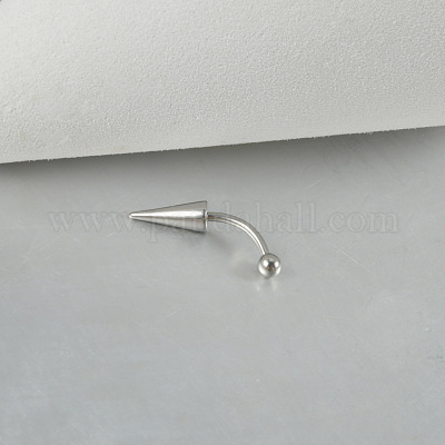 Конусные изогнутые кольца для штанги из нержавеющей стали 304 с шипами на конце WG9938B-07-1