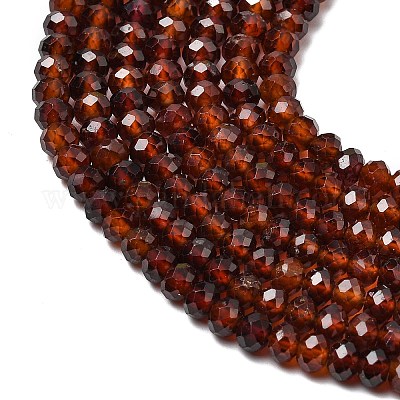 Гранат природный бисер нитей&nbsp;G-D347-B09-1