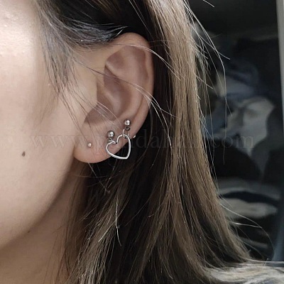 Двойные серьги для прокалывания хряща из нержавеющей стали 304 FS-WG816F8-01-1