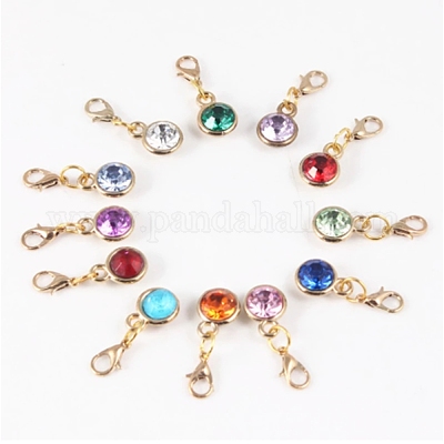 Подвеска из нержавеющей стали 303 со стразами HJEW-PH01409-02-1