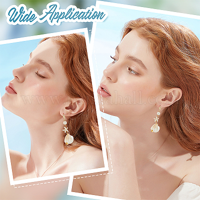 30 шт. латунные серьги с защелкой FIND-BBC0003-20G-1