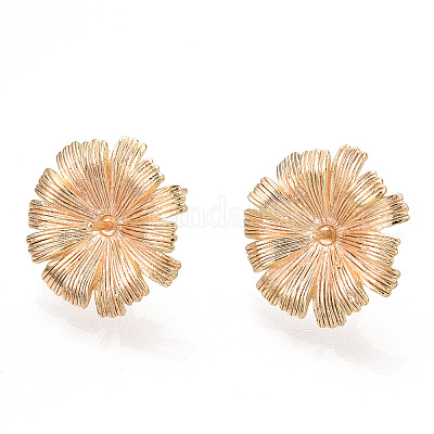 Латунные серьги&nbsp;LS-KK-I622-37G-NF-1