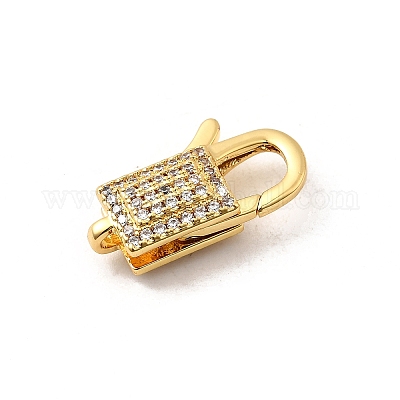Латунный микро pave прозрачный кубический цирконий лобстер KK-A266-24A-G-1