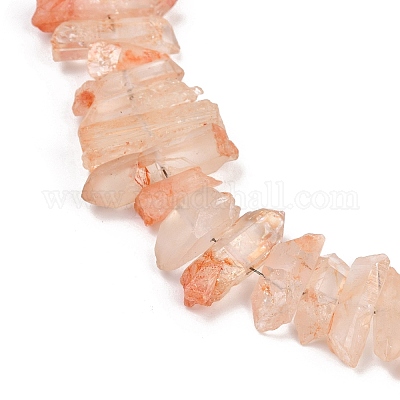 Натуральный хрустят кварц бисер пряди G-R012-B06-02-1