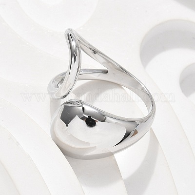 Кольца-манжеты из нержавеющей стали 304 для женщин RJEW-A063-01A-P-1