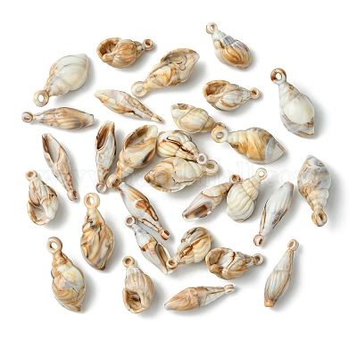 30шт 3 стиля непрозрачные акриловые подвески OACR-FS0001-78-1