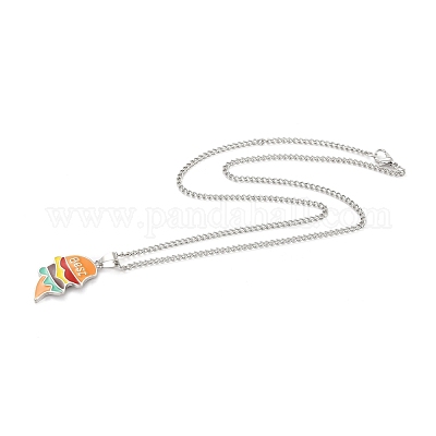 Ожерелья с подвесками из сплава лучших друзей NJEW-K124-02A-P-1