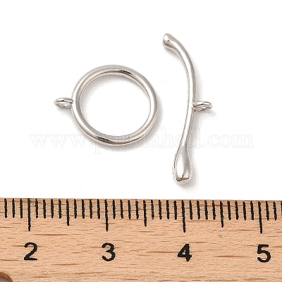 925 серебряная застежка с родиевым покрытием STER-G038-03P-1