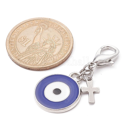 Кулон из сплава эмали HJEW-JM01451-1