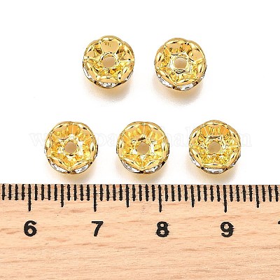 Латунные бусины разделители для поставки стразов RB-A014-L8mm-01G-NF-1