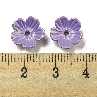 Непрозрачные шапочки акриловых бусин OACR-Z018-05B-1