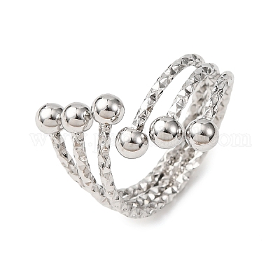 Кольца-манжеты из нержавеющей стали 304 для женщин RJEW-B136-02P-1