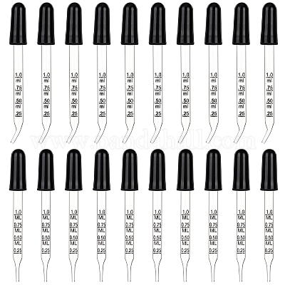 Стеклянные капельницы с прямым и изогнутым кончиком TOOL-PH0001-22-1