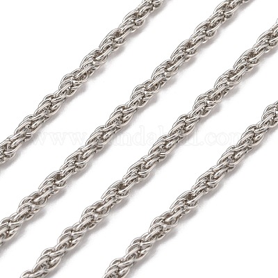 Thick platinum deals rope chain