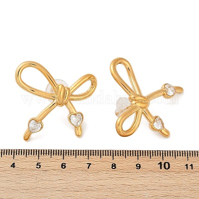 Серьги-гвоздики из нержавеющей стали 304 с кристаллами и стразами EJEW-G423-25G-1