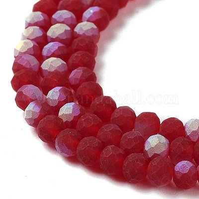 Прозрачные стеклянные бусины EGLA-A034-T4mm-MB07-1