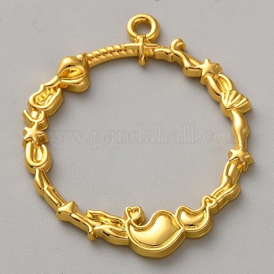 Подвески из сплава с покрытием на тему океана FIND-WH20008-49F-1