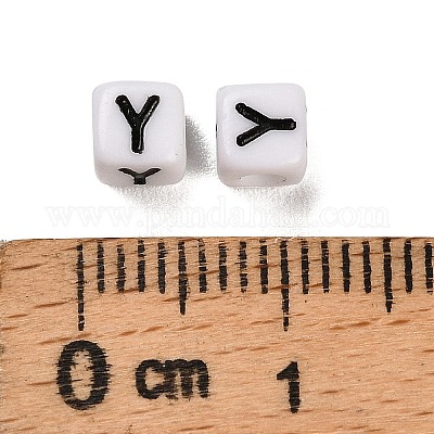 Непрозрачные акриловые бусины OACR-S076-01Y-1