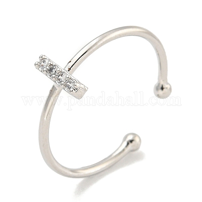 Латунные открытые манжеты для женщин RJEW-F162-02P-I-1