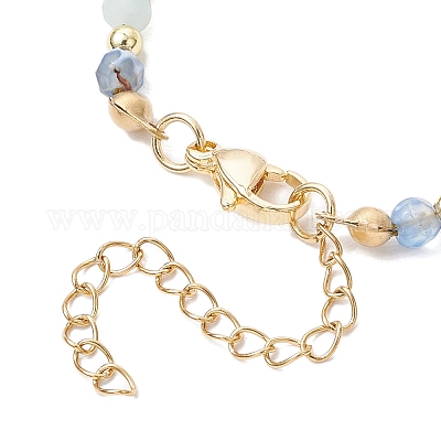 Браслеты из натурального голубого агата BJEW-JB11763-02-1